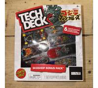 Tech Deck Santa Cruz x Godzilla SK8SHOP Bonus Pack 6 Pack Fingerboards