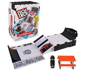 Tech Deck, The Berrics Transforming Park, X-Connect Park Creator, Set di Gioco Pieghevole Largo 76 cm con Custodia e Fingerboard Speciale, Giocattolo per Bambini da 6 Anni in su