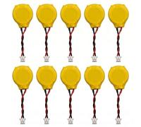 Tech-Fan © Batteria CR2032 al litio 3 V, 10 pezzi, CMOS RTC BIOS, connettore 2 pin, ricambio batteria a bottone, compatibile con ASUS VivoBook S200E, X202E, X401A, X501A, S451LA, S550CA, V550CA