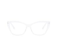 TECH-LINE-DIRECT FASHION ACCESSORIES Occhiali da donna Cat Eye, anti luce blu, per proteggere gli occhi con stile, Trasparente, Medium