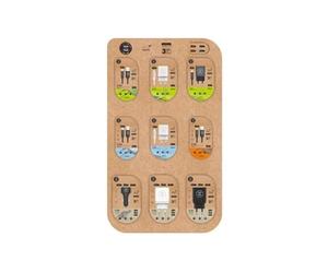 TECH ONE TECH Espositore da tavolo cavi e caricabatterie contenuto 27 unità assortite