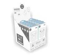 TECH ONE TECH EXPOSITOR DE AURICULARES EARTECH TEC1203/ CON MICRÓFONO/LIGHTNING/INCLUYE 10 AURICULARES BLANCOS
