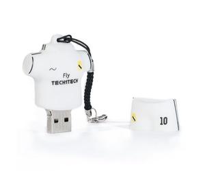 TECH ONE TECH Pendrive 32 GB, Football Team, White, Merengue USB 2.0