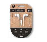 TECH ONE TECH TEC1004 - Microfono integrato, Controlli del volume, Jack 3,5 mm CUFFIE, Bianco