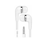 Cuffie auricolari Tech One TEC2905 con microfono, jack da 3,5 mm, bianche