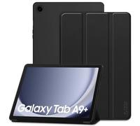 TECH PROTECT SmartCase - Custodia a portafoglio con funzione di supporto, magnetica, compatibile con Samsung Galaxy Tab A9+ Plus 11.0 X210 / X215 / X216, colore: Nero