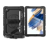 Tech-Protect Solid360 - Custodia protettiva con funzione leggio, compatibile con Samsung Galaxy Tab A8 10.5 X200 / X205, colore: Nero