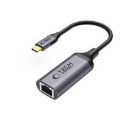 TECH-PROTECT ULTRABOOST ADAPTER TYPE-C ZU ETHERNET RJ45 1000MBPS SCHWARZ