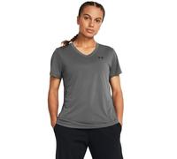 Under Armour Maglia funzionale Tech V-Neck SSV da donna grigio scuro/nero Taglia L