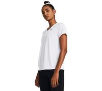 Under Armour Maglia da donna UA Tech SSV scollo a V Nero/Bianco Taglia L