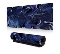 Tech Stor3 Tappetino mouse XXL Gaming Mouse pad fantasia astratto blu, 90 x 40 cm, fantasy abstract blue con base antiscivolo, aderente e liscio, adatta ad ogni mouse, tastiera e laptop