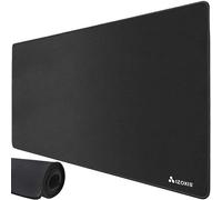 Tech Stor3 Tappetino mouse XXL nero Gaming Mouse pad, 90 x 40 cm,con base antiscivolo in gomma,aderente e liscio,adatta ad ogni mouse, tastiera e laptop (black, 90x40)