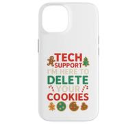 Tech Support Christmas Cookies Lover Women Men Funny Custodia per iPhone 14