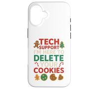 Tech Support Christmas Cookies Lover Women Men Funny Custodia per iPhone 16