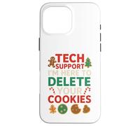 Tech Support Christmas Cookies Lover Women Men Funny Custodia per iPhone 16 Pro Max