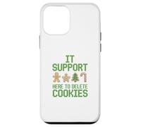 Tech Support Here to Delete Cookies Funny Christmas Pixel Custodia per iPhone 12 mini
