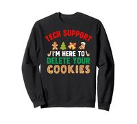 Tech Support I'm Here To Delete Your Cookies Christmas Felpa