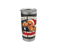 Tech Support I'm here to delete your Cookies Christmas Xmas Bicchiere termico in acciaio inox doppia parete