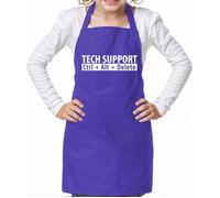 Tech Supporto Ctrl Alt Delete - Unisex Bambini Grembiule - It Computer