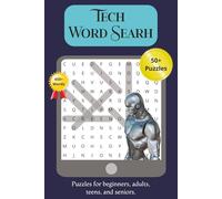 Tech Word Search Book: Word Searches with Easy-to-Read Print about Technology, AI, Coding, and More | 6×9 Inches, 110 Pages | 50+ Puzzles … Gift for Vacations, Holidays, and Relaxing Time