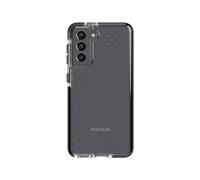 tech21 Evo Check - Custodia antimicrobica per Samsung S21 5G, anti-germi, con protezione anticaduta da 3,7 m, colore: Smokey/Nero