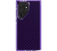 tech21 Evo Check - Custodia per Samsung Galaxy S23 Ultra Digi Purple da 4,9 m, antiurto, resistente agli urti e ai graffi, colore: Viola