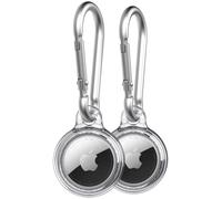 Tech21 Evo Clear AirTags - Cover con moschettone compatibile con Apple AirTag
