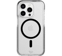 tech21 Evo Crystal - Custodia per iPhone 15 Pro, compatibile con MagSafe, protezione dagli urti, colore: Nero grafite