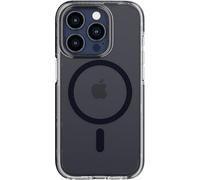 tech21 Evo Crystal - Custodia protettiva per iPhone 15 Pro, compatibile con MagSafe, colore: Titanio blu