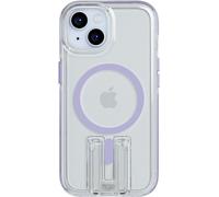 Tech 21 Evo Crystal Kick - Custodia per iPhone 15, compatibile con MagSafe, protezione dagli urti, colore: lilla