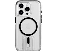 tech21 Evo Crystal Kick - Custodia protettiva per iPhone 15 Pro, compatibile con MagSafe, protezione dagli urti, colore: trasparente/nero