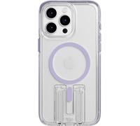 tech21 Evo Crystal Kick - Custodia protettiva per iPhone 15 Pro Max, compatibile con MagSafe, colore: Lilla