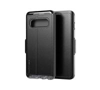 tech21 Evo - Custodia a portafoglio con chiusura magnetica e scomparto per carte di credito, per Samsung Galaxy S10, colore: Nero
