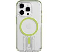 Tech 21 Evo - Custodia Crystal Kick per iPhone 15 Pro, compatibile con MagSafe, custodia protettiva contro gli urti, colore: lime
