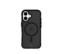 tech21 EvoArmor - Custodia protettiva per iPhone 16, compatibile con MagSafe, protezione dagli impatti 21x standard militare, testata in nero