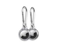 Tech21 Evo Clear AirTags case with Carabiner. Compatible with Apple AirTag.