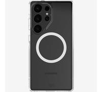 tech21 EvoClear - Custodia per Samsung S25 Ultra, anti-ingiallimento, con magneti, colore: Trasparente