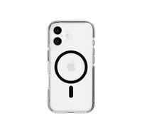 tech21 EvoCrystal - Custodia protettiva per iPhone 16, compatibile con MagSafe, protezione contro gli urti 15x, testata secondo gli standard militari, colore nero