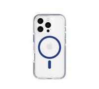 tech21 EvoCrystal - Custodia protettiva per iPhone 16 Pro, compatibile con MagSafe, protezione contro gli impatti 15 volte testata secondo gli standard militari, colore blu