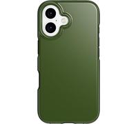 tech21 EvoDusk - Custodia protettiva per iPhone 16, compatibile con MagSafe, protezione contro gli urti 15 volte testata secondo gli standard militari, colore: verde/nero