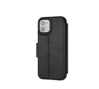 tech21 EvoLite - Custodia a portafoglio per iPhone 12-3, colore: Nero