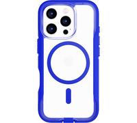tech21 EvoPro - Custodia protettiva per Alvington, compatibile con MagSafe, protezione dagli urti 21 volte testata secondo gli standard militari, colore: trasparente/blu