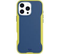 tech21 EvoPro - Custodia protettiva per iPhone 16 Pro Max, compatibile con MagSafe, protezione contro gli impatti 21 volte testata secondo gli standard militari, colore blu navy/giallo
