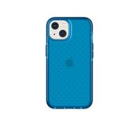 tech21 iPhone 14 Evo Check - Custodia protettiva antiurto e sottile, con protezione FlexShock Multi-Drop da 4,9 m e pulsanti extra, colore: blu classico