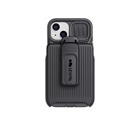 tech21 iPhone 14 Evo Max Compatibile con MagSafe - Custodia per telefono resistente, antiurto e robusta, con fondina e protezione FlexShock Multi-Drop da 6,1 m, nero