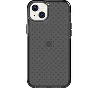 tech21 iPhone 14 Plus Evo Check - Custodia protettiva antiurto e sottile, con protezione FlexShock Multi-Drop da 4,9 m e pulsanti extra, colore: nero fumo