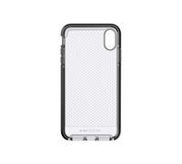 tech21 Protective Apple iPhone XS Max Case Thin Patterned Back Cover with FlexShock - Evo Check - Smokey Black