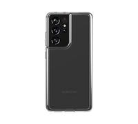 tech21 T21-8755 EvoClear per Samsung S21 Ultra 5G - Custodia antimicrobica per combattere i germi con protezione contro le cadute da 3,7 m