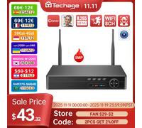 Techage H.265 NVR 8CH 5MP 4MP Registratore wireless Wifi CCTV Telecamera IP Sistema di protezione di sicurezza P2P XMeye Pro ONVIF Video di rete