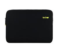 Techair Classic essential 39,6 cm [15.6] Custodia a tasca Nero, Grigio (Techair 15.6inch Black Slip Case With Yellow Lining) NEW